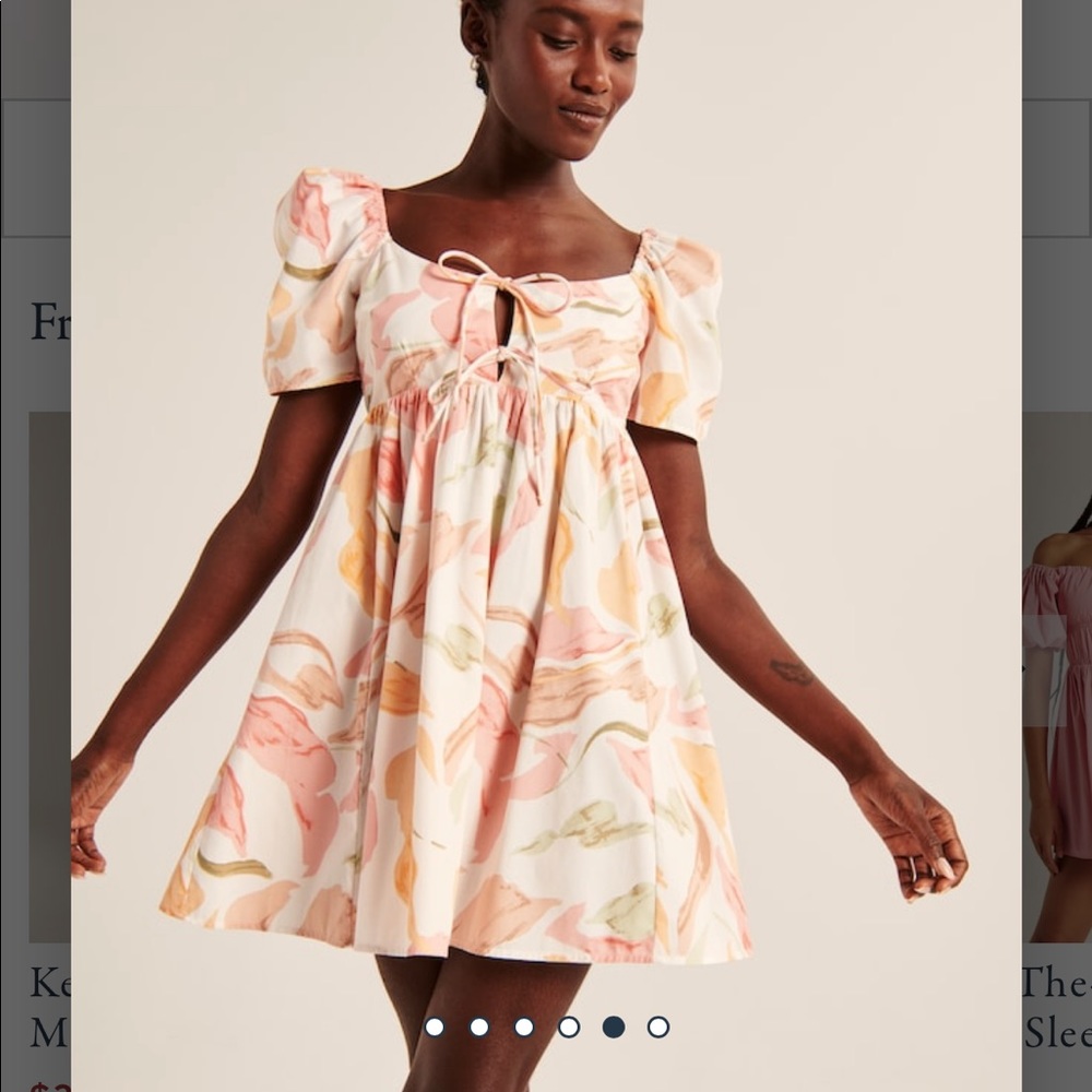 AF key hole baby doll dress
